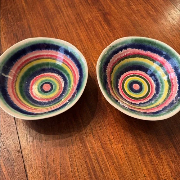 Set of hand glazed bowls from Anthropologie - Picture 1 of 4